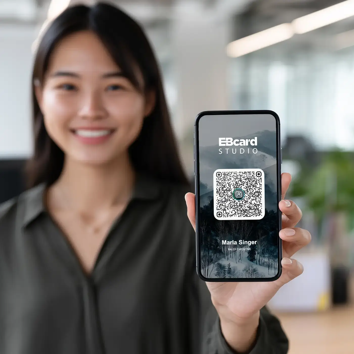 QR contact detail visual
